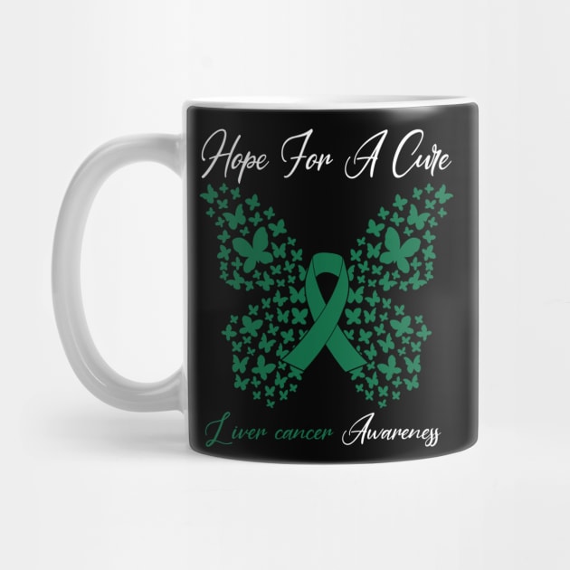 Hope For A Cure Butterfly Gift 3 Liver cancer by HomerNewbergereq